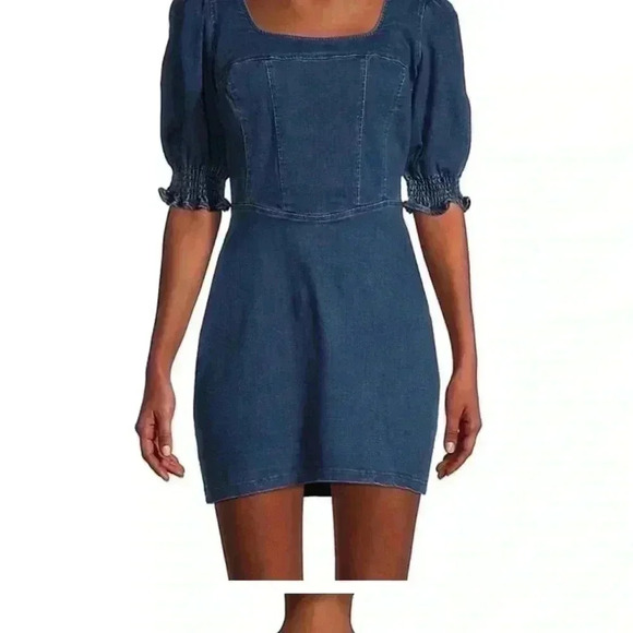 Betsey Johnson Blue Denim Mini Dress Womens Size 8 - Picture 11 of 12